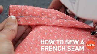 How to sew a french seam stepbystep  Sewing Tutorial with Angela Wolf [upl. by Ahsienar471]