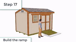 12x8 Saltbox Shed Plans [upl. by Gilli]