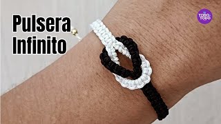 👉Pulsera de hilo Nudo INFINITO Infinity Bracelet macrame [upl. by Ahsitahs]