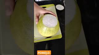 HOW TO PEEL A POMELO asmr food shortvideo [upl. by Mccartan]