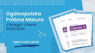 Ogólnopolska Próbna Matura z Biologii i Chemii 20232024 Biomedica [upl. by Elrae3]