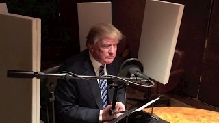 Donald Trump in the studio for his audiobook ‘Crippled America’ [upl. by Cirde]