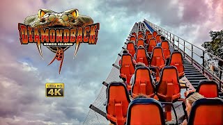 2024 Diamondback Roller Coaster On Ride 4K POV Kings Island [upl. by Arleyne]