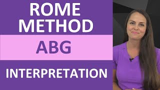 ABGs Interpretation ROME Method Explained  Arterial Blood Gas Problems Made Easy [upl. by Ayala206]