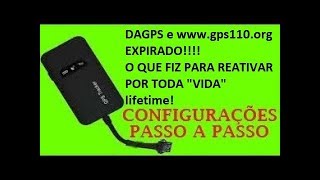 RASTREADOR GT02 Reativar plataforma dagps e gps110org [upl. by Noval924]