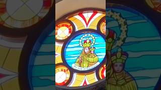 மாதா Wonderful Glass paintings shorts catholicchurch glasspainting [upl. by Anauqahc]