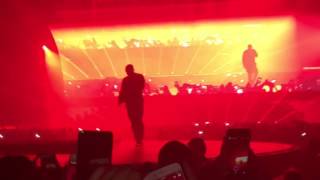 Travis Scott FALLS Through Stage At Drakes Concert [upl. by Dempstor]