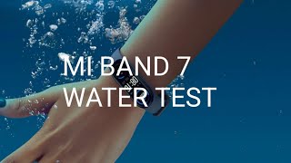 Mi band 6 vs Mi band 7 water test [upl. by Mireielle]