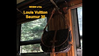 LUXURY  Louis Vuitton Saumur 30 Review  Best LV Summer Fall and YearRound Bag [upl. by Aketal]