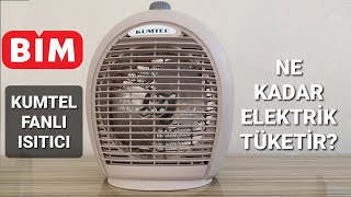 Bimde Satılan Kumtel Fanlı Isıtıcı İncelemesi  Elektrik Tüketim Hesaplaması [upl. by Shevlo68]