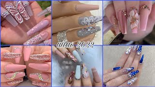 HERMOSOS DISEÑOS UÑAS ACRÍLICAS NUEVAS UÑAS 2022 UÑAS DE MODA [upl. by Cassandra]