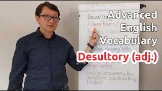 Desultory adj  Advanced English Vocabulary  One Minute Videos [upl. by Kampmeier]