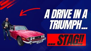 A Drive in a Triumph Stag at Stag Classics [upl. by Eikkin]