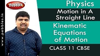 Kinematic Equations of Motion  Motion in A Straight Line  Physics  Class 11  CBSE [upl. by Renata]