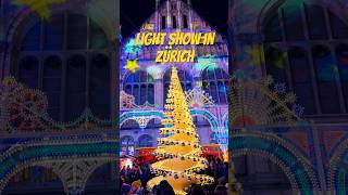 CHRISTMAS time in Zürich 🎄zurich christmas winter christmastree show light illuminarium [upl. by Leidag]