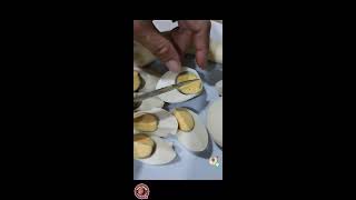 SLICING and PEELING TEA EGG 🥚 and banana 🍌 ASMR viral satisfying [upl. by Atteugram159]