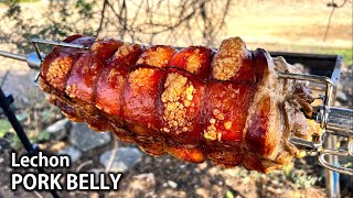 Charcoalgrilled Pork Belly Lechon Recipe  Delicious Lechon Sa Uling Tutorial [upl. by Yanahc703]