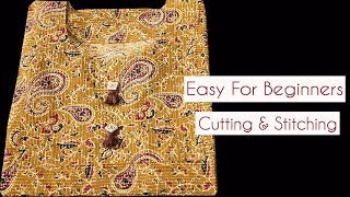 For Beginners Easy Kurti front Neck Design  Neck Design cutting amp stitching in Malayalam  AdornHub [upl. by Stanway]