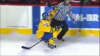 Max Friberg Shootout Goal Celebration December 28 2011 [upl. by Vachill377]