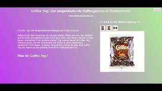 Coffex 1kg Der langanhaltende Kaffeegenuss in Bonbonform [upl. by Yrakaz]