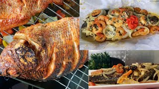 3 Recettes du POISSON TILAPIAet Dorade au fourà la poèleen papillotte avec crevetteDelicieux [upl. by Bullock]