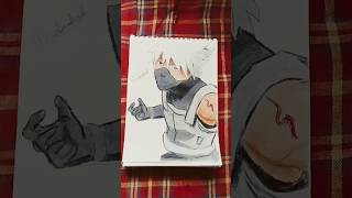 Drawing Kakashi 🥷🥷art anime kakashi shorts [upl. by Neggem]