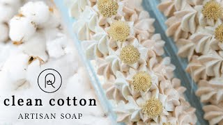 I Made A Clean Cotton Cold Process Soap  🌼Flora Fantasy Collection 🌼 Royalty Soaps [upl. by Ojok45]