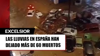 Los terribles daños causados por las inundaciones y tornados en España [upl. by Ellehcsar]