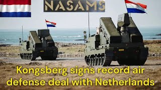 Kongsberg signs record air defense deal with Netherlands [upl. by Eibreh893]