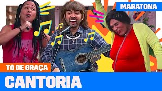 MARATONE os MELHORES MOMENTOS de CANTORIA  Tô De Graça  Humor Multishow [upl. by Alejandra]