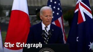 Joe Biden appears to snap at staffers during a press conference [upl. by Samaria120]