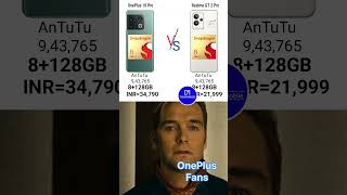 Realme GT 2 Pro Vs OnePlus 10 Pro Performance [upl. by Ttirb]