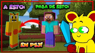 Como Poner tu Skin en Minecraft de PS3 ps3 minecraft review [upl. by Malka]