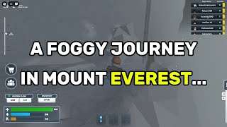 Everest Expedition part 3 Getting higher and foggy Mount Everest Climbing Roleplay Roblox [upl. by Cleodal]