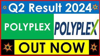 Polyplex Q2 Results 2024  polyplex dividend 2023  polyplex results  polyplex share latest news [upl. by Ativoj]