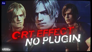 CRT effect tutorial in After Effects no plugins [upl. by Caniff]