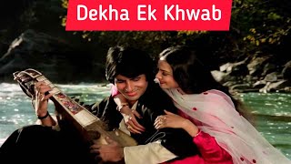 Dekha Ek Khwab To Ye Silsile Huye  Silsila 1981 Amitabh Bachchan Kishore Kumar Lata Mangeshkar [upl. by Ardnaiek884]