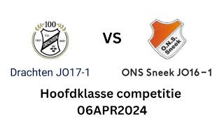 Drachten JO171 vs ONS Sneek JO161 Hoofdklasse Competitie 06APR2024 [upl. by Lauree890]