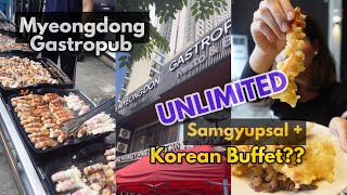 Myeongdong Gastropub UNLIMITED Samgyupsal  Korean Buffet [upl. by Silma]