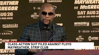 Classaction suit filed for exotic dancers against Floyd Mayweather Las Vegas strip club [upl. by Ellemaj]