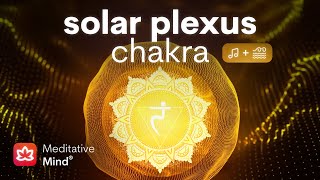 SOLAR PLEXUS CHAKRA Healing Vibrational Sound Bath w Ocean Sounds  7 Chakras Meditation Music [upl. by Ellainad]