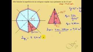 Área de un Octógono Regular dado su Perímetro [upl. by Fraya]