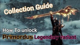 Guide How To unlock Primordus New Legendary variant collection achievement [upl. by Tavish]