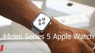 Unboxing 44mm Stainless Steel Series 5 Apple Watch with Milanese Loop series5 series5applewatch [upl. by Aleak683]