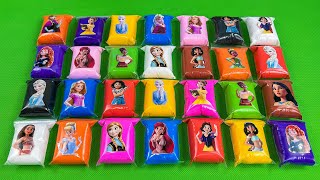 Looking For Disney Princesses With Colorful Bags Slime Satisfying ASMR Video [upl. by Smart]