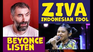 ZIVA  LISTEN Beyoncé  Indonesian Idol 2020  singer reaction [upl. by Eizdnil523]