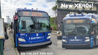 MTA New Flyer Xcelsior XE40s on the B39 and B60 at the Williamsburg Bus Terminal [upl. by Pagas402]