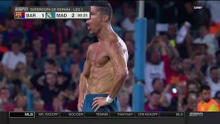 Cristiano Ronaldo Se Quita La camiseta Luego De Anotar Gol 13 Agosto 2017 [upl. by Naehgem]