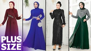 ModaSelvim Yeni Sezon Büyük Beden Abiye Elbise  Tesettür Abiyeler 2024  Plus Size Evening Dresses [upl. by Vivienne989]