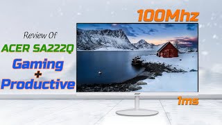 Acer SA222Q 215inch IPS Monitor স্লিম এবং স্টাইলিশ আউটলুক [upl. by Oiziruam]